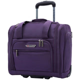 TPRC 15" Smart Underseat Carry-On Luggage with USB Charging Port, Purple