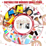 BuyCard Baseball Gifts Makeup Bag with Chenille Letter Patch, Clear Cosmetic Pouch PVC Organizer Purse, Waterproof Travel Bag, Portable Toiletry Storage Bag for Her Friends