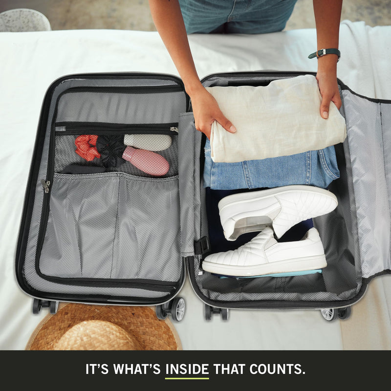 Kenneth Cole REACTION Diamond Tower Collection Lightweight Hardside Expandable 8-Wheel Spinner Travel Luggage, Deep Teal, 28-Inch Checked