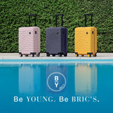 Bric's B|Y Ulisse Carry-On Spinner – Lightweight Hard Shell Luggage, Smooth 360° Double Wheels, TSA Combination Lock, USB Port & Interior Organization - 21 Inch, Black