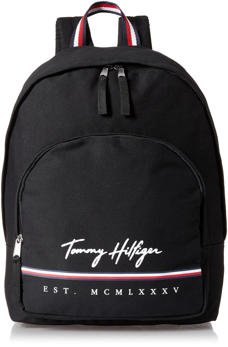Tommy Hilfiger Mens York Backpack, Th Deep Black