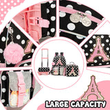 Meetbelify 3 in 1 Backpack with Wheels for Girls Rolling Letter Backpack Cute Carry on Backpacks Kids Luggage with Lunch Box Pencil Case for Elementary Student