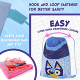 Bluey Swim Bag for Kids, String Bag for Swimming, Sports - Drawstring Backpack