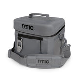 RTIC 8 Can Everyday Cooler, Soft Sided Portable Insulated Cooling for Lunch, Beach, Drink, Beverage, Travel, Camping, Picnic, for Men and Women, Smoke