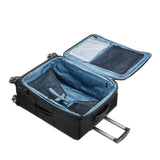 Samsonite Pro Travel Softside Expandable Luggage with Spinner Wheels, Black, Checked-Medium 25-Inch