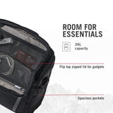 Victorinox Altmont Professional Fliptop Laptop Backpack - Tablet & Laptop Bag for Travel Accessories - Computer Backpack Includes Sleek Organizer - 26 Liters, Black