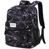 abshoo Classical Basic Marble Womens School Backpack For College Teen Girls Water Resistant Bookbag (Marble Black)