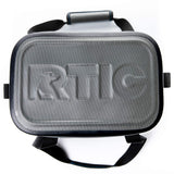 RTIC Soft Cooler 8 Can, Insulated Bag Portable Ice Chest Box for Lunch, Beach, Drink, Beverage, Travel, Camping, Picnic, Car, Trips, Floating Cooler Leak-Proof with Zipper, Blue/Grey