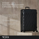 TUMI - 19 Degree Extended Trip Expandable 4 Wheel Packing Case - Durable Hard Shell Zipper Expansion Checked Bag - Suitcase - Matte Black