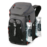 Titan Deep Freeze Ice Wall Backpack Cooler - 30 Can - Sharkskin Gray - Cooler Bag with Ice Packs