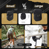 Lumiere & Co. Falcon Magnetic Bike Saddle Bag – 0.69L | 6" x 3.5" x 2" | Sleek Minimalist Brick Design, Fast Magnetic Buckle Attachment | Road Cycling–Specific Bike Seat Bag (Black, Large)