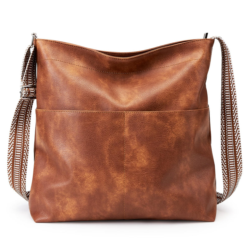 KALIDI Hobo Bag Vegan Leather Crossbody Bags Women Casual Work Tote Bag Messenger Bag Stylish Shoulder Travel Slouchy Purse