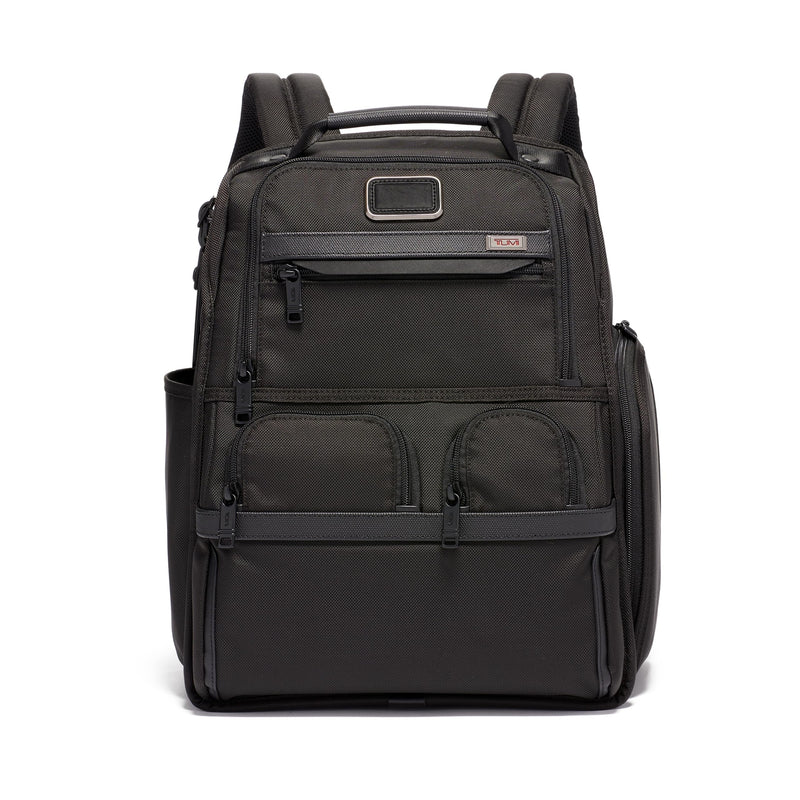 TUMI - Alpha Compact Laptop Bag Brief Pack - Travel Laptop Backpack for Business Tracer - Ballistic Nylon - Black