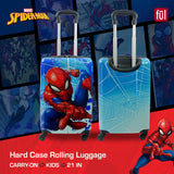 FUL Marvel Spider-Man 21 Inch Kids Carry On Luggage, Hardshell Rolling Suitcase with Spinner Wheels, Multi