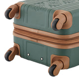 Wrangler 22" and 18" Heartland 2-Piece Carry-On Luggage Set, Satin Moss