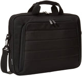 Amazon Basics 15.6 inch Laptop and Tablet Case Shoulder Bag with Compartments and Front Pocket, Black