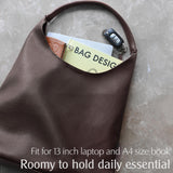 Hobo Bags for Women Soft Vegan Leather Shoulder Handbag Slouchy Tote Purses (Coffee)