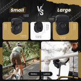 Lumiere & Co. Falcon Magnetic Saddle Bag – 0.37L Ultra Small Bike Bag, Fast Magnetic Buckle Attachment | Road Cycling-Specific Bike Seat Bag (Black, Ultra Small)