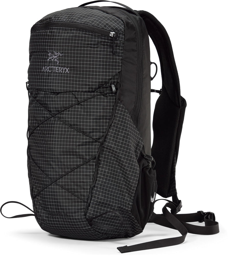 Arc'teryx Aerios 18 Backpack Unisex | Ultralight 18L Daypack with a Customizable Fit | Black, Regular