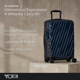 TUMI - 19 Degree International Expandable 4 Wheeled Carry-On - Hard Shell Suitcase - 21.8" X 14.0" X 9.0" - Navy
