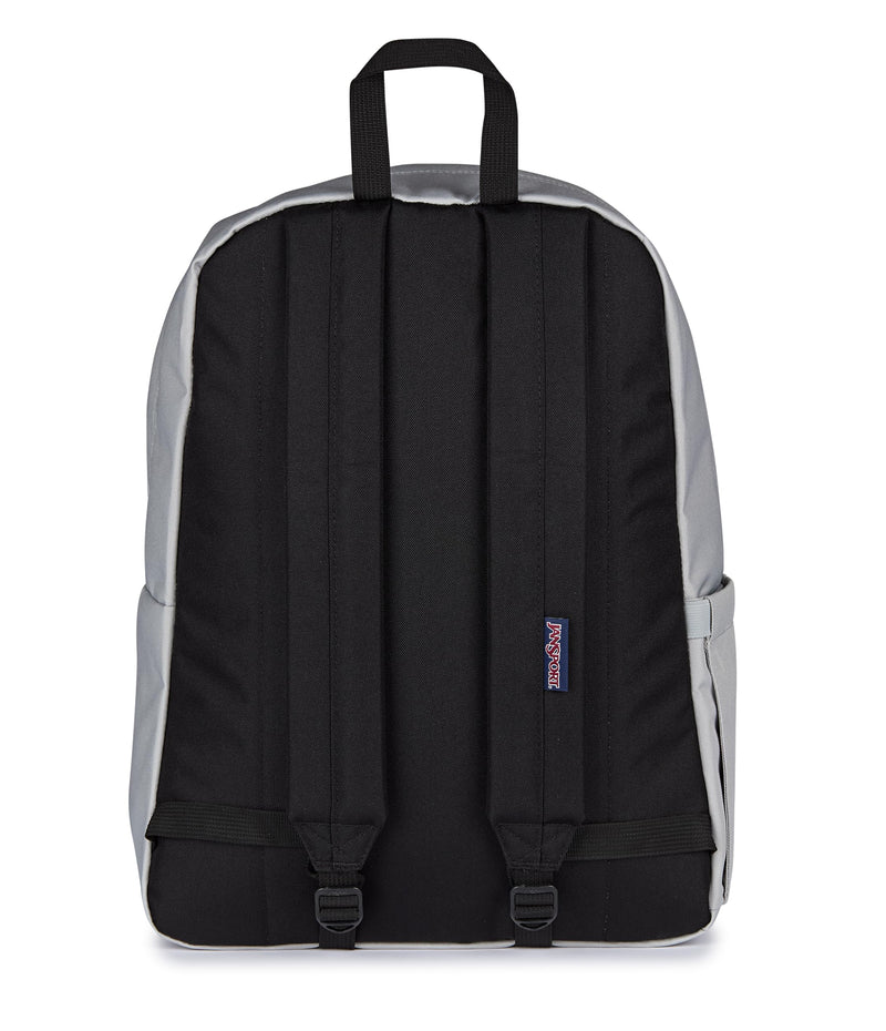 JanSport SuperBreak Plus Backpack with Padded 15-inch Laptop Sleeve and Integrated Bottle Pocket - Spacious and Durable Daypack for Work and Travel - Grounded Grey