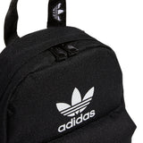 adidas Originals Trefoil 2.0 Mini Backpack Small Travel Bag, Black/White, One Size
