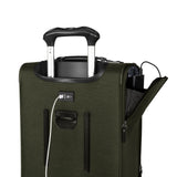 Travelpro Platinum Elite Softside Expandable Carry on Luggage, 8 Wheel Spinner Suitcase, USB Port, Suiter, Men and Women, Pilot Green, Carry On 21-Inch