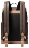 Michael Kors Men's Hudson Slim Flap Backpack, Brown Multi, One Size