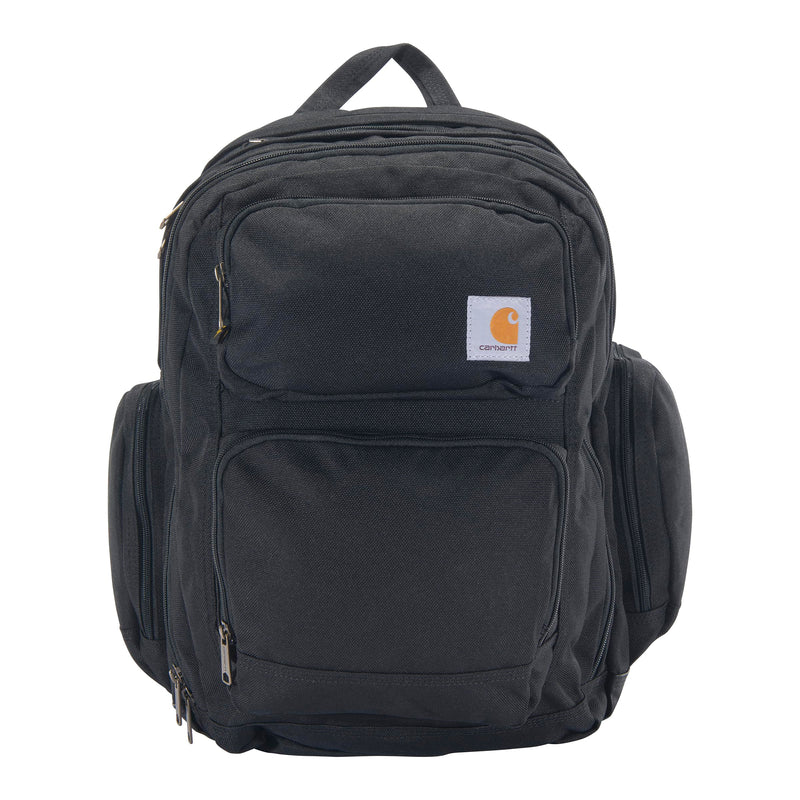 Carhartt 35L Triple-Compartment Backpack, Durable Pack with Laptop Sleeve and Duravax Abrasion Resistant Base, Black