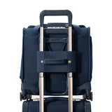 Briggs & Riley Cabin Spinner - Carry On Luggage for Travel, Suitcases with Wheels, Softside Rolling Bag for Men & Women, Fits Under Plane Seat, Interlocking Handle - Baseline Collection, Navy
