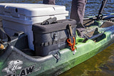 Perception Kayaks Saddle Bag | Tackle Storage System for Outlaw Kayak | Holds Two 3600 Plano Boxes | Splash Resistant | Zipper Top |, Black