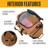 Carhartt 40L Utility Duffel, Heavy-Duty Gear Bag for Jobsite, Gym, & Travel, Duffel Bag (Carhartt Brown), 40L