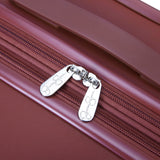Jessica Simpson Countryside 2-Piece Set (21" & 30") Expandable 8-Wheel Spinner Large Checked Luggage Suitcase, Burnt Russet
