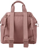 Skip Hop Diaper Bag Backpack: Mainframe Large Capacity Wide Open Structure with Changing Pad & Stroller Attachement, Dusty Rose