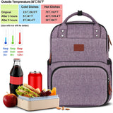 MATEIN Laptop Backpack with Lunch Box, Insulated Women Backpacks with Cooler Compartment, Fits 15.6 inch Laptop Water Resistent Tote Food Bag for College Beach Camping Picnics Hiking