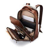 Samsonite Classic Leather Backpack, Cognac , One Size