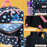Disney Stitch Backpack for Girls Teens School Bag Kids Book Bag School Supplies Gifts (Black)