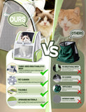 Green Cat Backpack Carrier with Washable Crate Bed Mat Breathable Cat Carrier Large Space for Medium Small Dog Puppy Kitty Bunny Ventilated Mesh Pet Backpack for Cats Travel Hiking Walking Outdoor Use