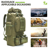 King'sGuard 100L Camping Hiking Backpack Molle Rucksack Military Camping Backpacking Daypack