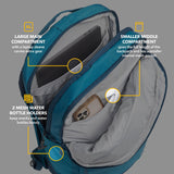 RTIC Road Trip Backpack Bag for Hiking, Travel, Computer, Business, Work, Commuting, Men, Women, Adults, Large, with Laptop Sleeve, Black