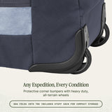 Eagle Creek Cargo Hauler Wheeled Duffel - Durable Duffel Bag for Travel - Easy Access Compartment - Deployable Backpack Straps - Lockable Zipper Opening - Glacier Blue - 130L