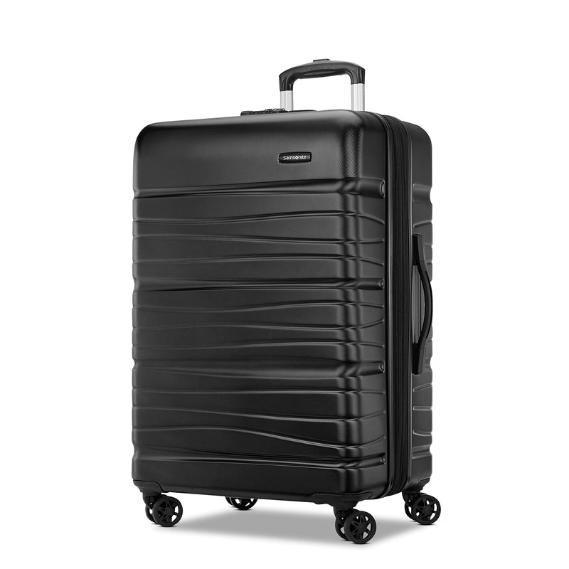 Samsonite Evolve SE Hardside Expandable Luggage, Bass Black, Large Spinner