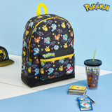 Pokemon Backpack for Kids Teens Boys Girls, Pikachu Anime Backpacks, Bag for Daycare Sports Vacation Travel, School Gift (Black AOP)