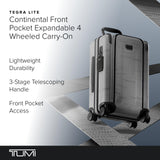 TUMI - Tegra-Lite 4 Wheel Luggage - Highly Durable Suitcase, Flexible Shell, Sleek and Lightweight Men's and Women's Expandable Rolling Bag - Continental, T-Graphite