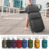 U.S. Traveler Rio Lightweight Softside Rolling Carry-on Suitcase, 2-Wheel Set, Black