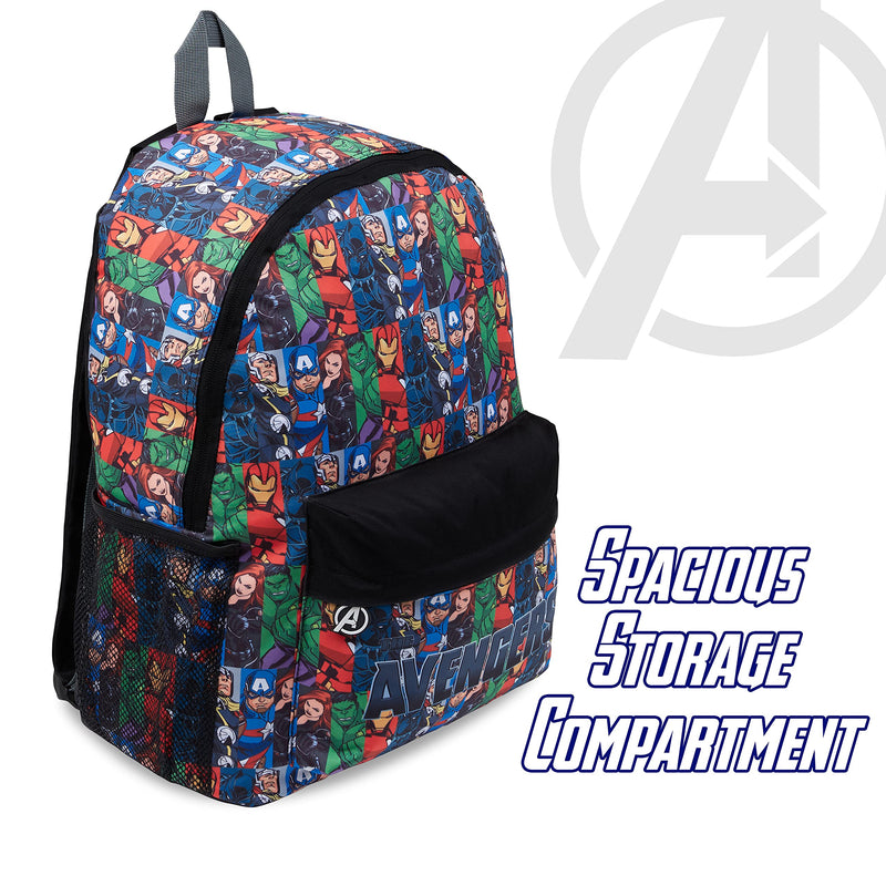 Marvel Avengers Backpack for Kids Teens Bookbag with Double Straps Daypack Backpacks for School Travel Sports Gifts for Boys (Multicolor)