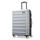 Samsonite Omni 2 24-Inch Medium Checked Hardside Luggage with 360° Spinner Wheels - Scratch Resistant Hardshell - TSA Lock - Expandable Polycarbonate Shell for Lightweight Travel - Artic Silver