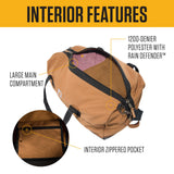 Carhartt Classic Duffels, Heavy-Duty Bag for Jobsite, Gym, & Travel, 55L, Carhartt Brown