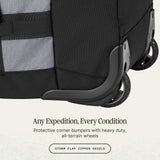 Eagle Creek Cargo Hauler XT Wheeled Duffel - Wheeled Backpack Duffel - Deployable Backpack Straps - Lockable U-Lid & Easy Access Compartment - 29" - Charcoal