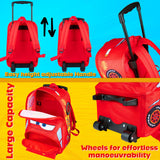 Disney Cars Lightning McQueen Carry-On Luggage with Wheels & Telescopic Handle for Kids 16”– 25L, Lightweight Travel Bag for Boys & Girls, Trips & Vacation Gifts